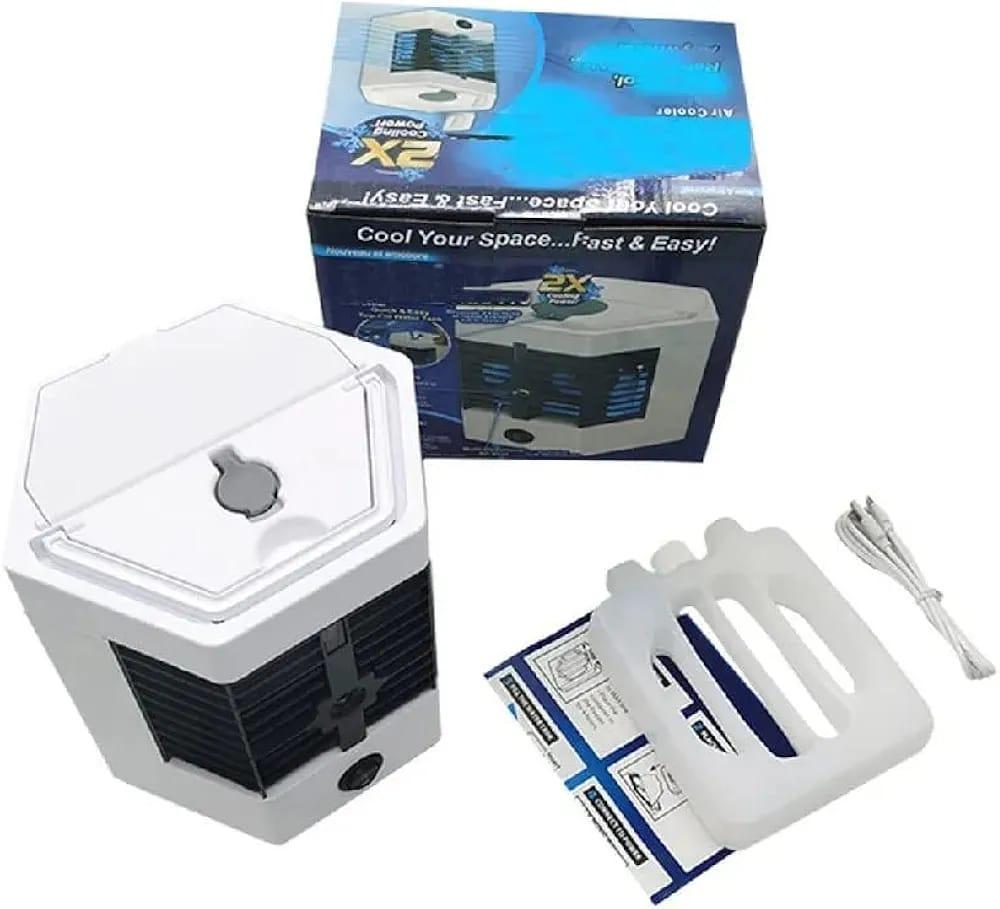 Arctic Cool Ultra-Pro 2X Portable Mini Air Cooler – Personal USB Evaporative Cooler, Humidifier & Fan with Ice Tray, 3 Modes, Quiet Operation