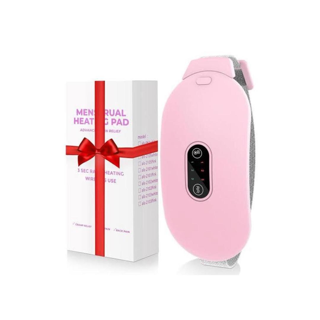 Portable Electric Period Cramp Heating Belt – Menstrual Pain Relief Massager, USB Rechargeable Heating Pad, Pink, 50ml