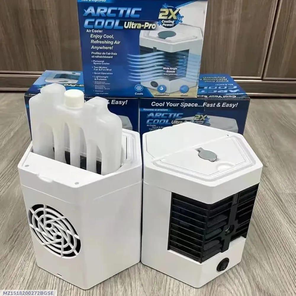 Arctic Cool Ultra-Pro 2X Portable Mini Air Cooler – Personal USB Evaporative Cooler, Humidifier & Fan with Ice Tray, 3 Modes, Quiet Operation