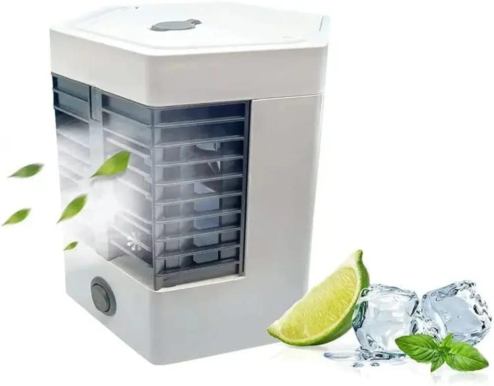 Arctic Cool Ultra-Pro 2X Portable Mini Air Cooler – Personal USB Evaporative Cooler, Humidifier & Fan with Ice Tray, 3 Modes, Quiet Operation