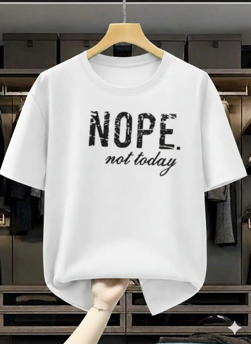 Men's "NOPE. Not Today" Oversized Graphic T-Shirt