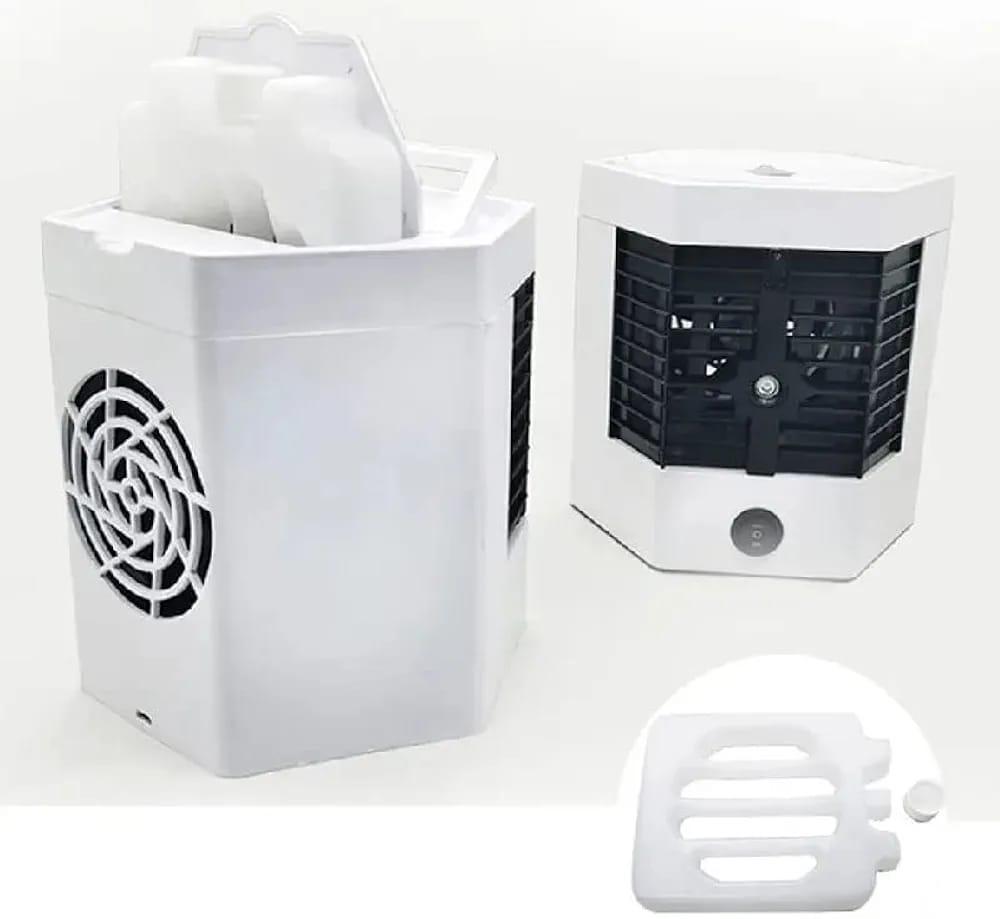Arctic Cool Ultra-Pro 2X Portable Mini Air Cooler – Personal USB Evaporative Cooler, Humidifier & Fan with Ice Tray, 3 Modes, Quiet Operation