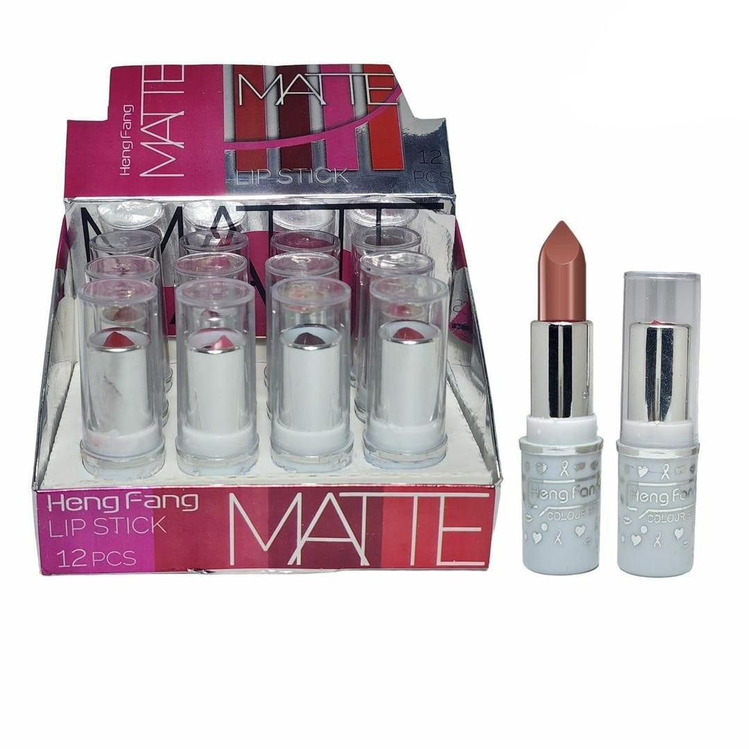Heng Fang Matte Lipstick Set – 12 PCS Long-Lasting Color Stick